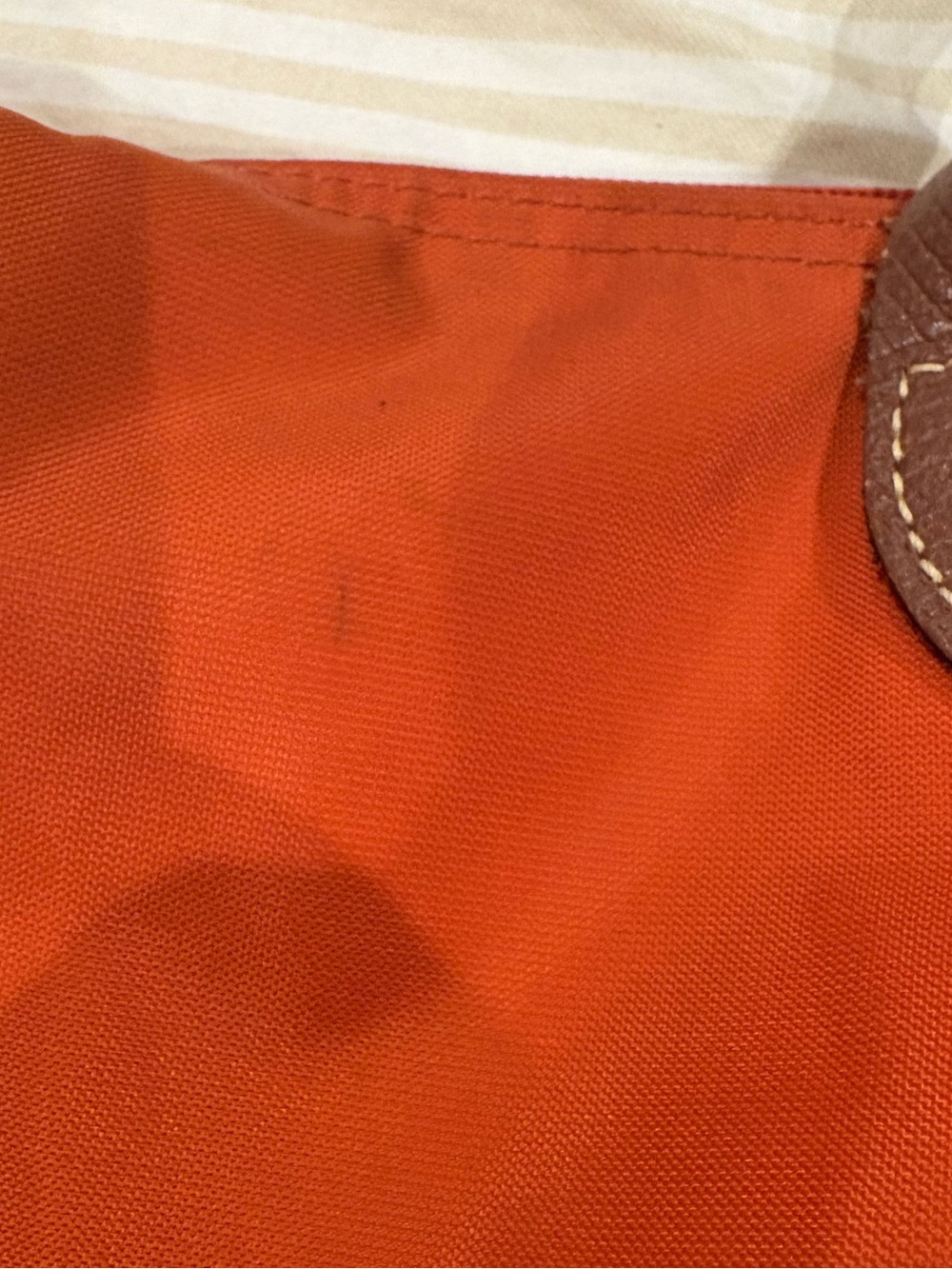 Longchamp medium tote bag orange - Picture 4 of 8
